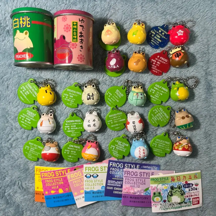 [BUNJANG] Bandai Frog "Frog Style" Classic Keychain / Tin Case Bundle Set / 급처 할인 일괄) 반다이 개구리 프로그스타일 고전 키링 / 틴케이스
