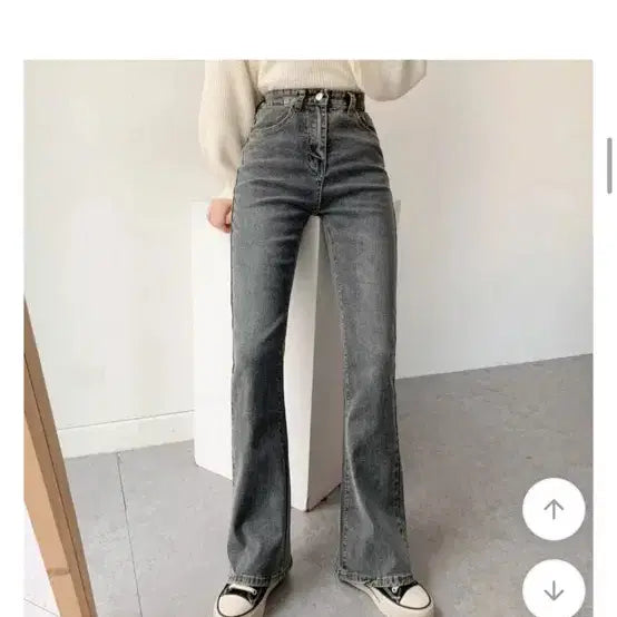 [BUNJANG] Ablie Denim Jeans Size S / 에이블리 청바지 s사이즈 기장98정도