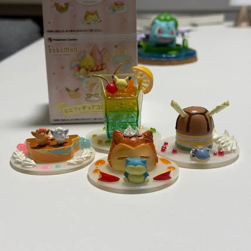 [BUNJANG] Pokemon Re-Ment Dessert Plate Set (4 Types) / 포켓몬 리멘트 리저트플레이트 4종