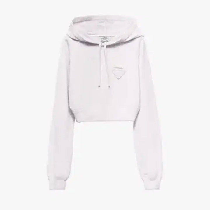 [BUNJANG] Prada Pink Cropped Hoodie / 프라다 핑크 크롭 후드티