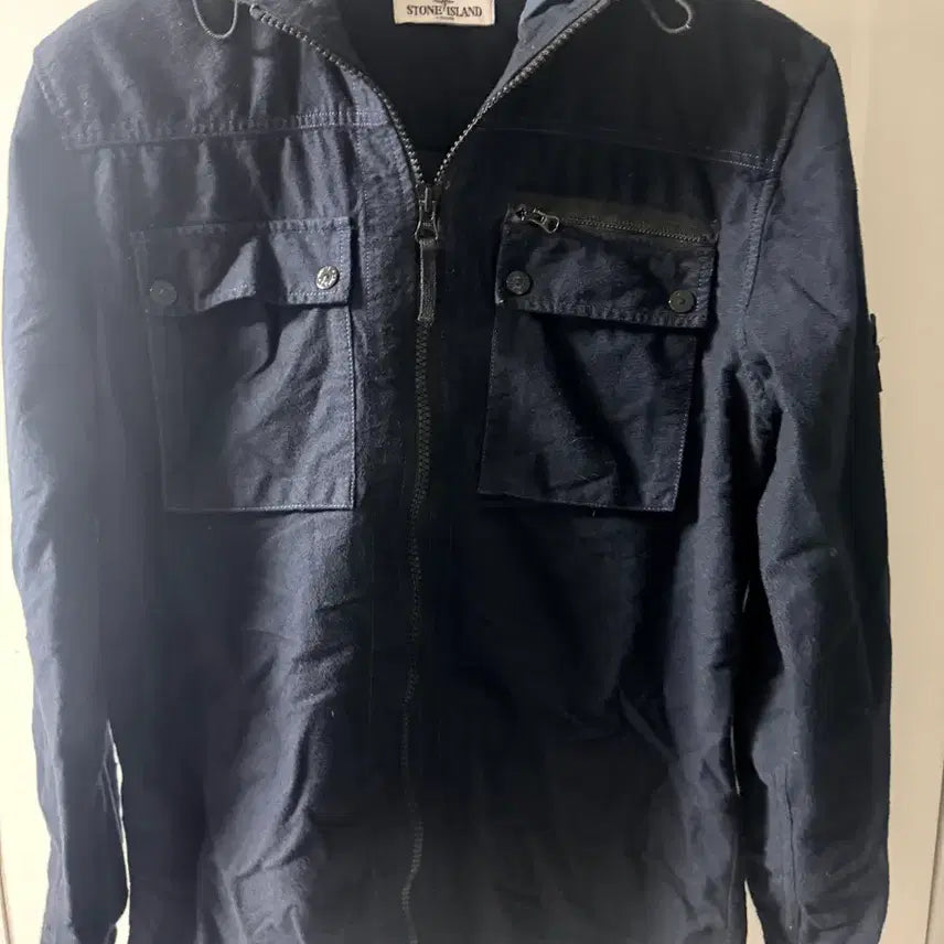 [BUNJANG] Stone Island Navy Cotton Jacket / 스톤아일랜드 네이비 면 자켓