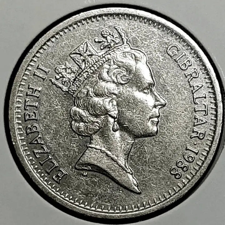 [BUNJANG] Gibraltar 1988 10 Pence Coin / 영국령 지브롤터 1988년 10펜스.외국주화 주화 화폐 동전