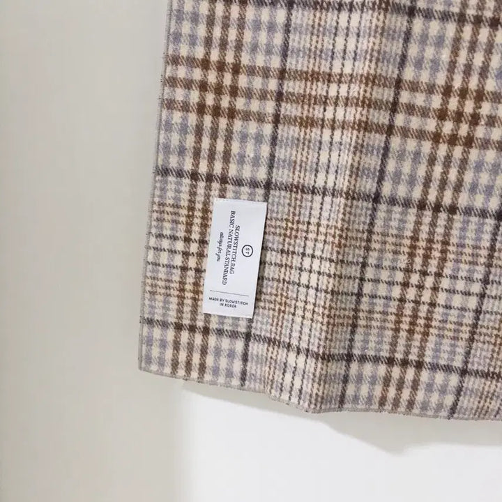 [BUNJANG] Slow Stitch Muffler Scarf - Blue Brown / 슬로우스티치 머플러 목도리 / 블루브라운