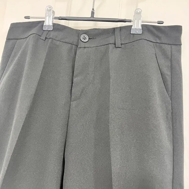 [BUNJANG] Black Basic Slacks Pants / 블랙 기본 슬랙스 바지