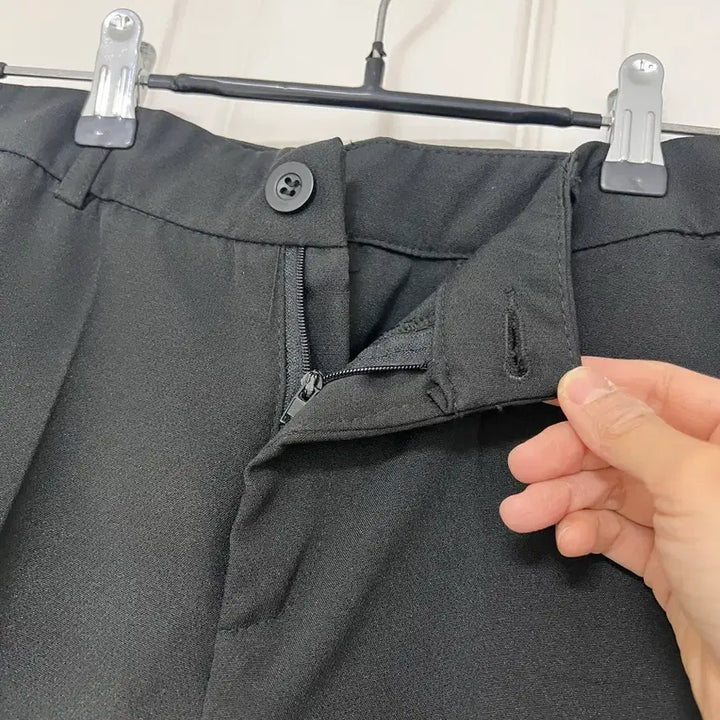 [BUNJANG] Black Basic Slacks Pants / 블랙 기본 슬랙스 바지