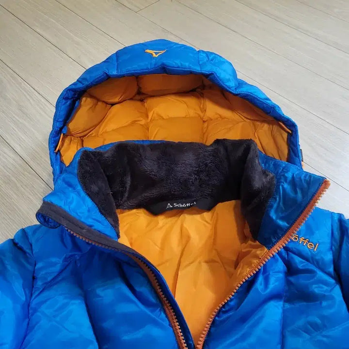 [BUNJANG] Scheffel Blue Orange Puffer Jacket / 쉐펠 블루 오렌지 패딩 자켓