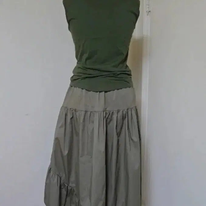 [BUNJANG] Balmain Sleeveless Top - Khaki / 발망[정품]민소매 탑  /새상품급