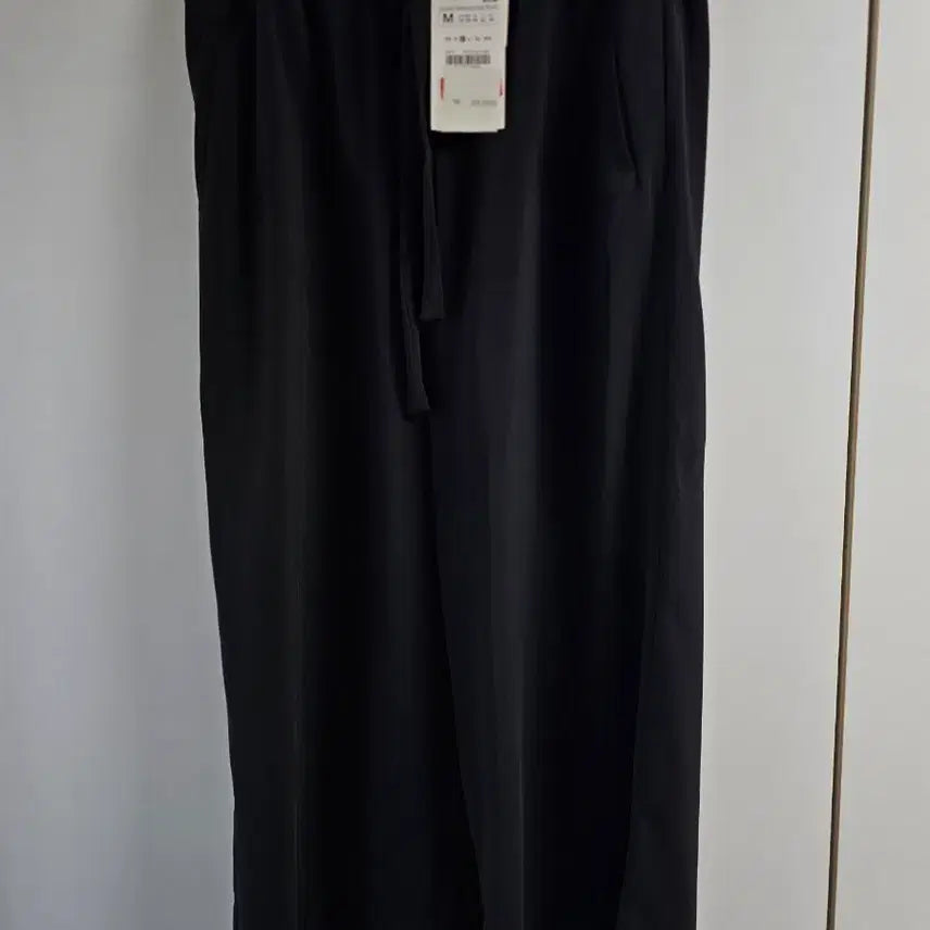 [BUNJANG] Zara Black Wide Pants M Size / (새상품) 자라 블랙 와이드 팬츠 M 사이즈