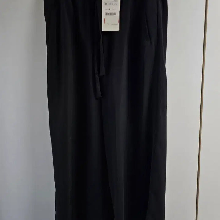 [BUNJANG] Zara Black Wide Pants M Size / (새상품) 자라 블랙 와이드 팬츠 M 사이즈