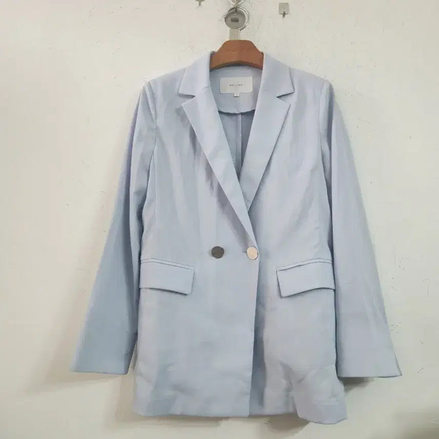 [BUNJANG] ON&amp;ON Light Blue Double Button Jacket / 온앤온 라이트블루 더블 버튼 자켓