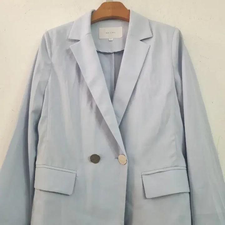 [BUNJANG] ON&amp;ON Light Blue Double Button Jacket / 온앤온 라이트블루 더블 버튼 자켓