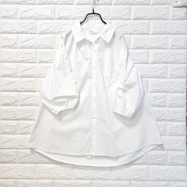 [BUNJANG] White Puff Sleeve Shirt / 긔연 화이트 셔츠