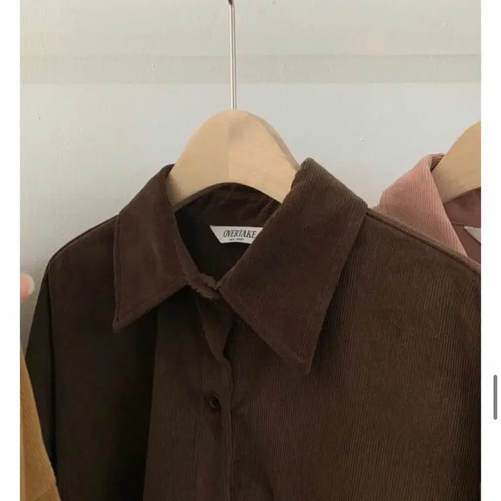 [BUNJANG] Overtake Brown Corduroy Shirt / 오버테이크 브라운 코듀로이 셔츠