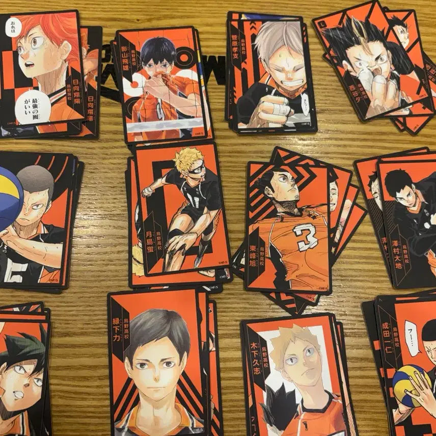 [BUNJANG] Haikyuu!! Karasuno Original Art Board Game Card Bundle Set / 하이큐 카라스노 원화 보드게임 카드 일괄