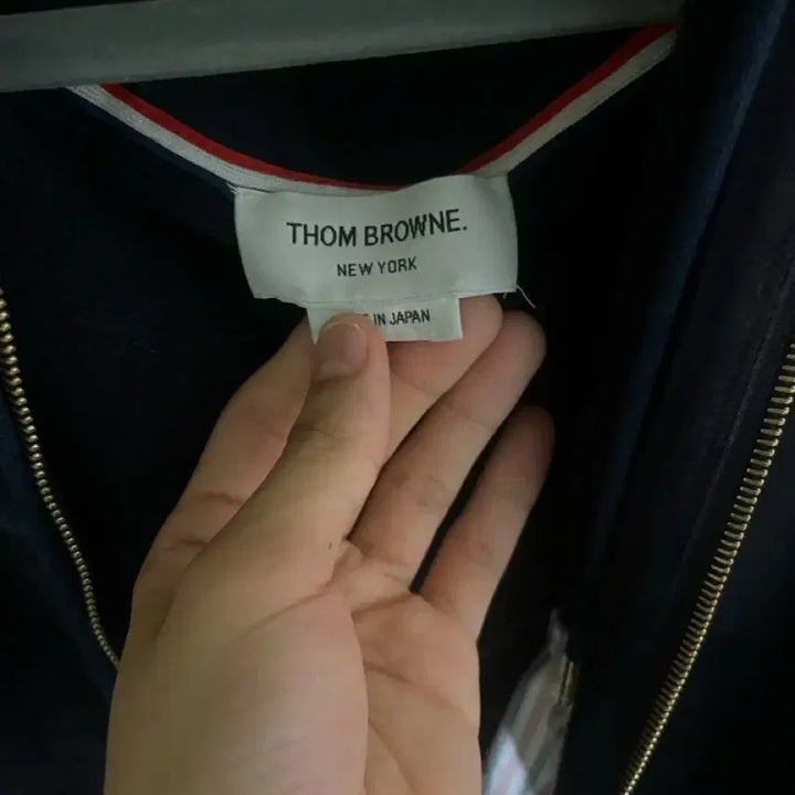 [BUNJANG] Thom Browne Navy Hooded Zip-Up Jacket / (3사이즈) 톰브라운 네이비 후드집업