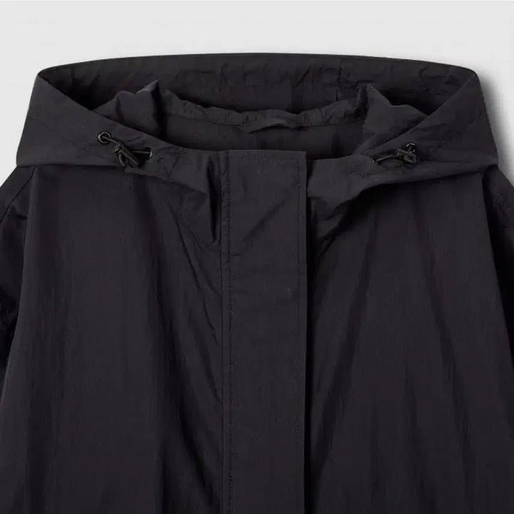 [BUNJANG] Oversized Hooded Jumper Jacket Black / 자주 오버핏 사각사각 후드점퍼 새제품