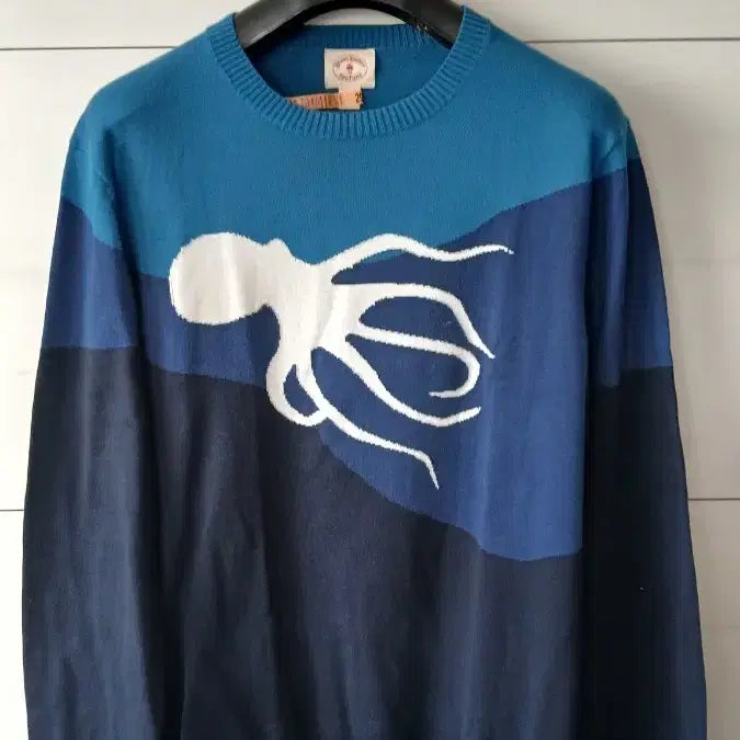[BUNJANG] Brooks Brothers Octopus Pattern Knit L / 브룩스 브라더스 문어패턴 니트 L사이즈 약간의보풀사용감