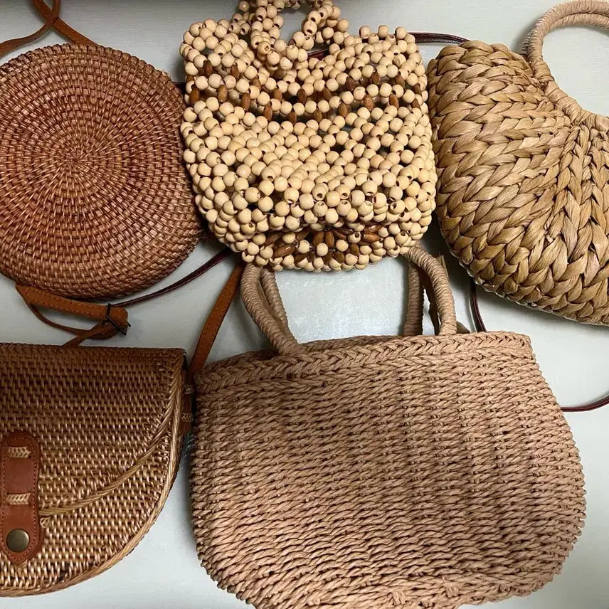 [BUNJANG] Rattan Bag Bundle Set / 라탄가방 라탄크로스백 라탄백 여름 가방 일괄