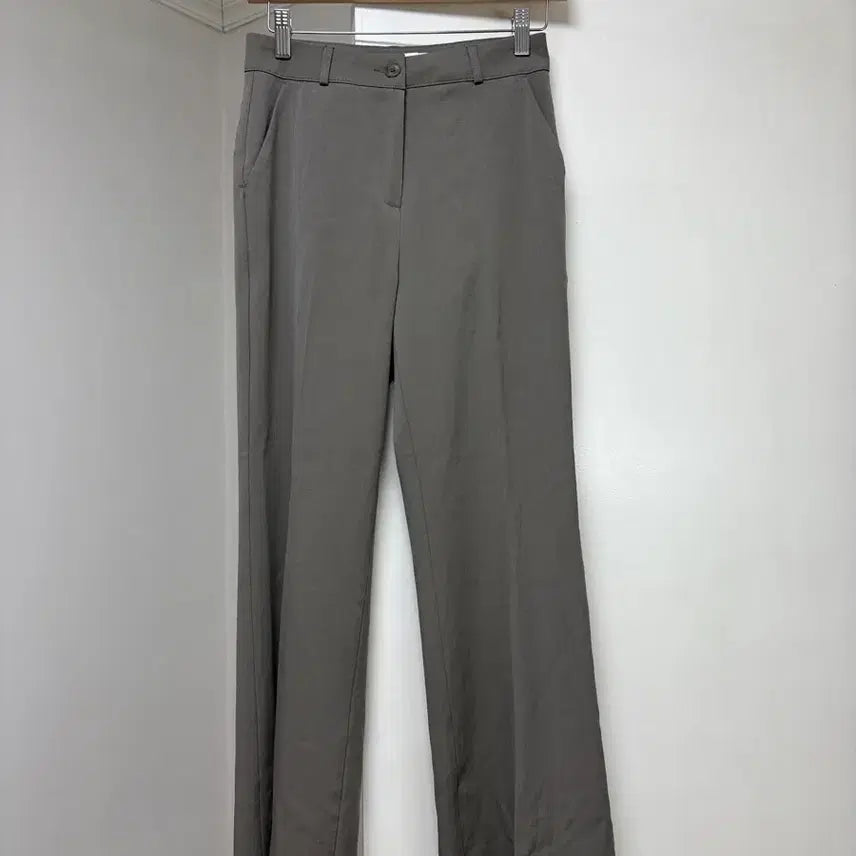 [BUNJANG] Slowand Semi Bootcut Slacks (Warm Grey Basic S) / 슬로우앤드 세미부츠컷 찰랑슬랙스 (웜그레이 베이직S)