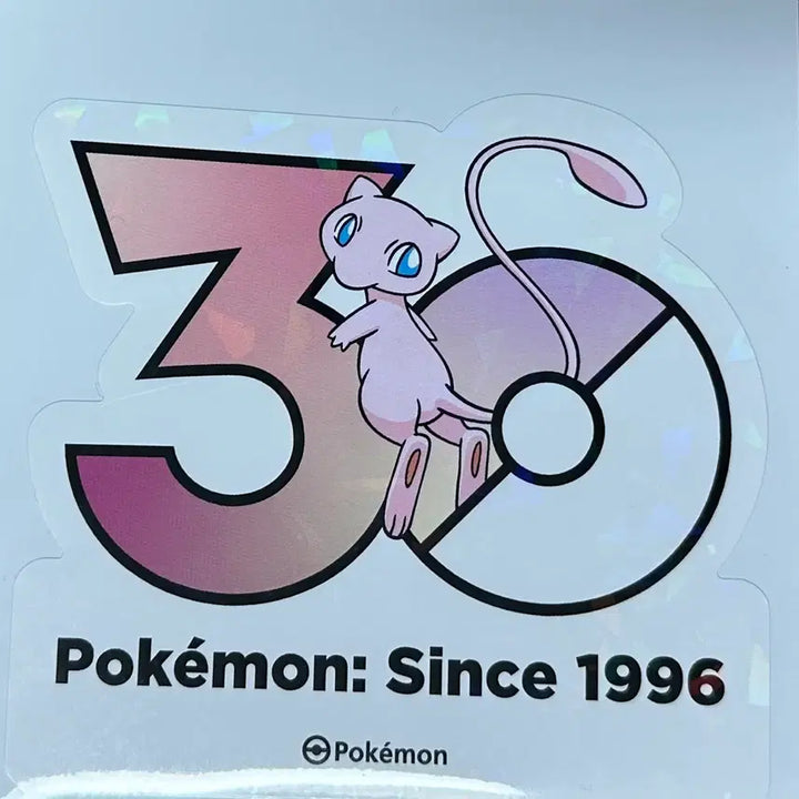 [BUNJANG] Pokemon 30th Anniversary Logo Sticker / [포켓몬 30주년 로고스티커]뮤