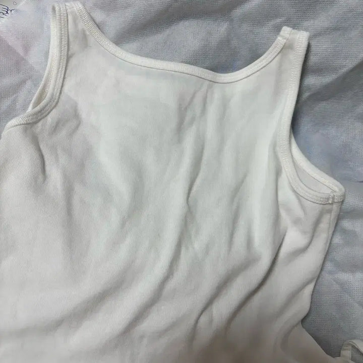 [BUNJANG] By mood Frill Sleeveless Top / 바이무드) 프릴 슬리브리스 나시