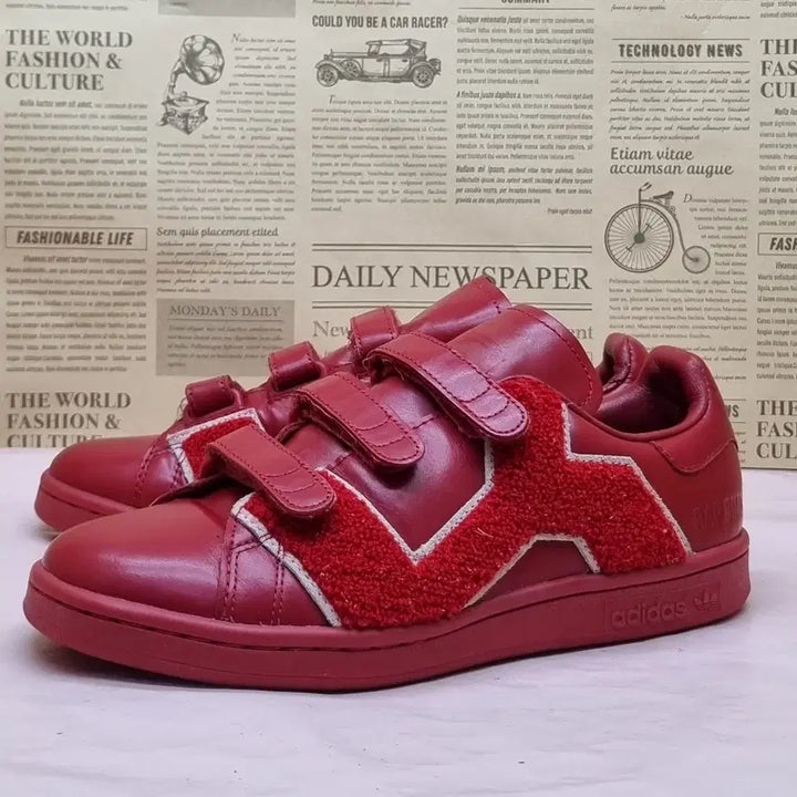 [BUNJANG] Adidas x Raf Simons Red Sneakers / 아디다스x라프시몬스 레드 운동화 235