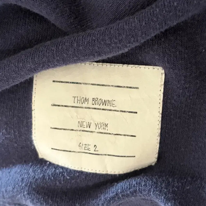 [BUNJANG] Thom Browne Navy Tricolor Sweatshirt / 톰브라운 네이비 삼선 맨투맨
