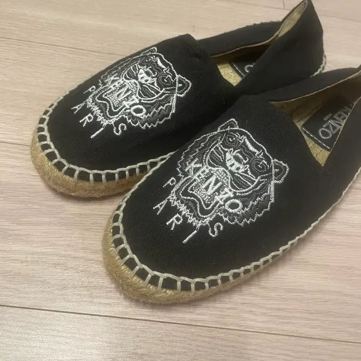 [BUNJANG] KENZO Black Espadrille Slip-on Shoes / KENZO 겐조 블랙 에스파드류 슬립온