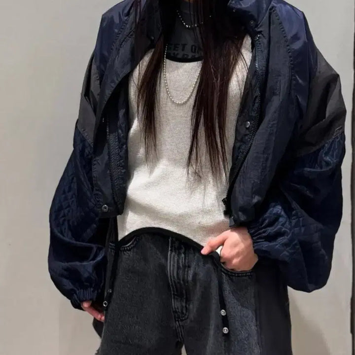 [BUNJANG] Stand Alone Windbreaker Jacket / 스탠드 얼론 바람막이 자켓