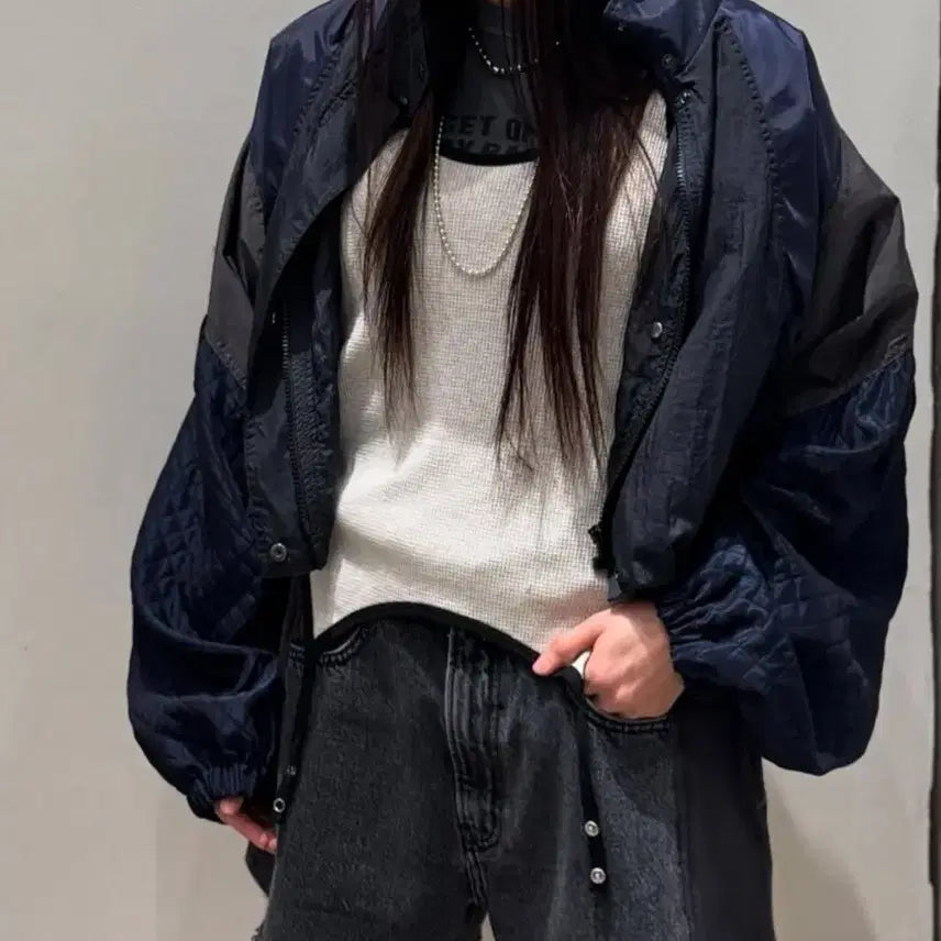 [BUNJANG] Stand Alone Windbreaker Jacket / 스탠드 얼론 바람막이 자켓