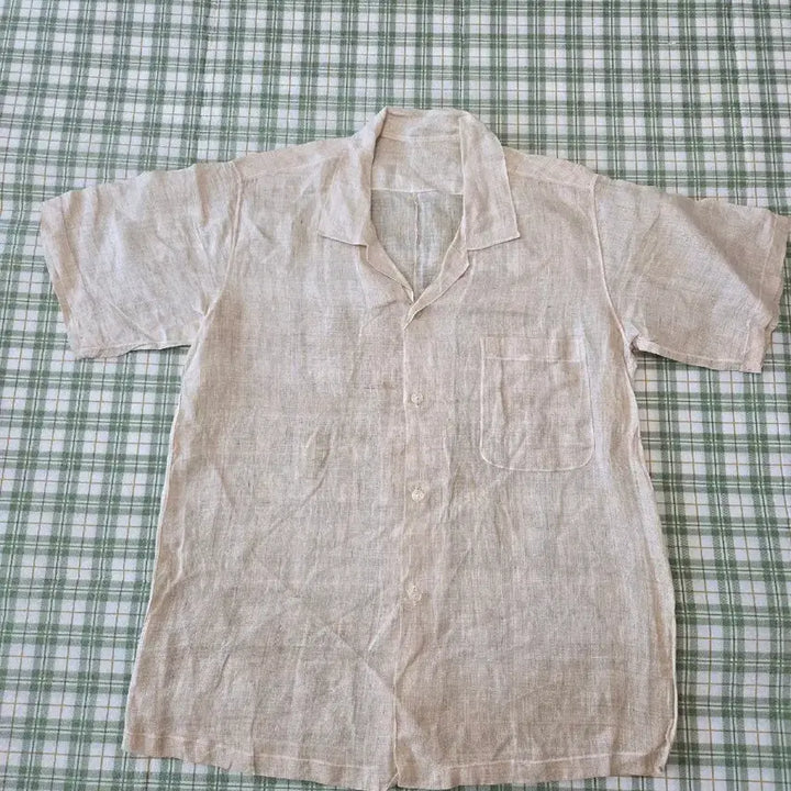 [BUNJANG] Ramie Blend Shirt / 105ㅡ모시 삼베색 셔츠ㅡ90