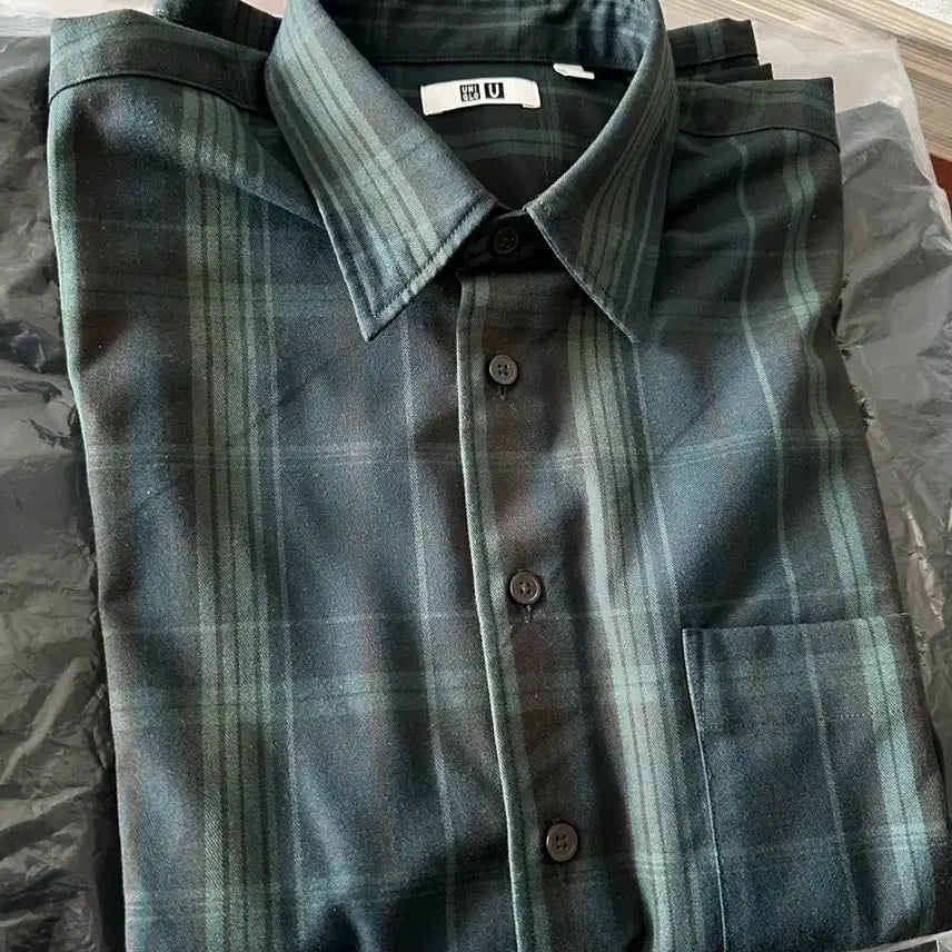 [BUNJANG] Uniqlo U Flannel Check Shirt / 새상품 유니클로 U 체크 셔츠 플라넬