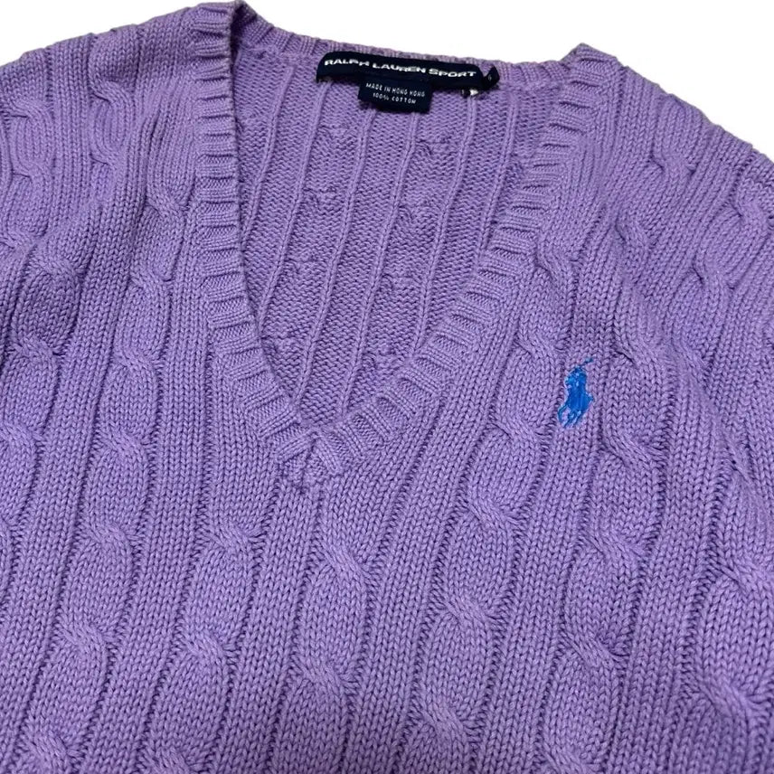 [BUNJANG] Polo Ralph Lauren Cable Knit Sweater / 폴로 랄프로렌 케이블 니트