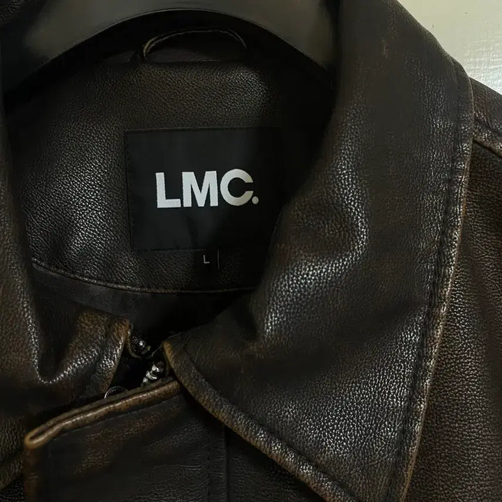 [BUNJANG] LMC Vegan Leather Jacket Dark Brown / LMC 비건 레더 자켓 다크 브라운 L
