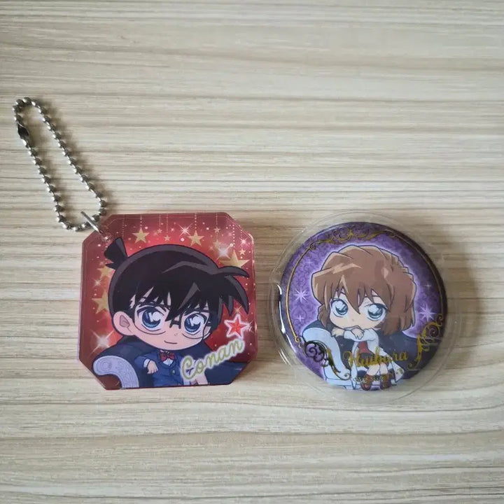 [BUNJANG] Detective Conan Rose Keychain/Badge Gacha Bundle / 코난, 장미 키링/뱃지 가챠 일괄