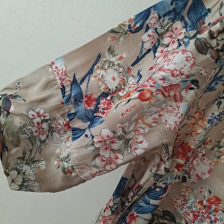 [SOLD OUT] 플라워 패턴 레이온 원피스 레이스 포인트