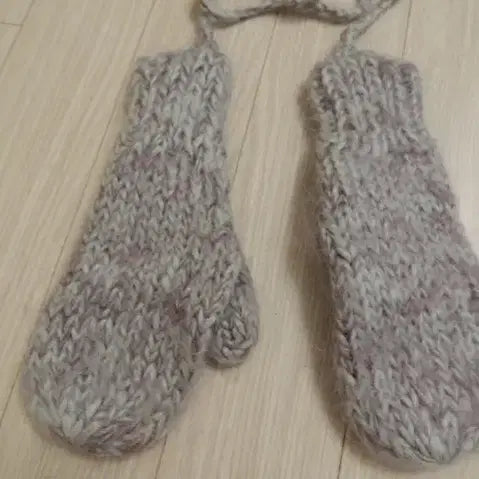 [BUNJANG] Hand-Knitted Mitten Gloves / 뜨게 벙어리 장갑