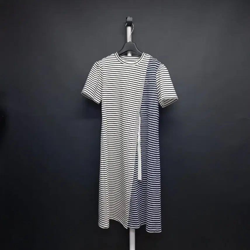 [BUNJANG] G-Cut Striped Maxi Long Dress / 새 지컷 G-CUT 춘추 단가라 맥시 롱 원피스 55.66