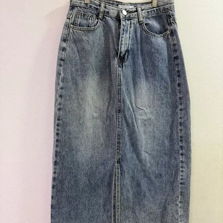[BUNJANG] Light Wash Long Skirt / 연청 롱 스커트