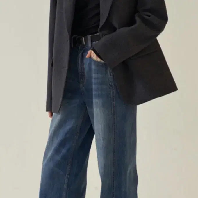 [BUNJANG] Facade Pattern Classic Wool Jacket Charcoal / 파사드패턴 클래식 울 재킷 차콜