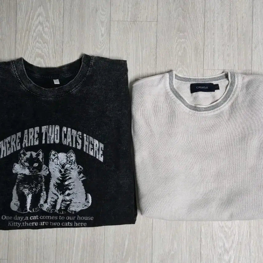 [BUNJANG] Daniel Cremieux Knit + T-Shirt Set / CREMIEUX 니트 + 반팔티 2종 세트