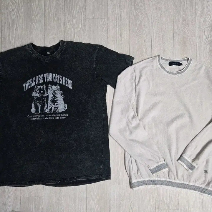 [BUNJANG] Daniel Cremieux Knit + T-Shirt Set / CREMIEUX 니트 + 반팔티 2종 세트