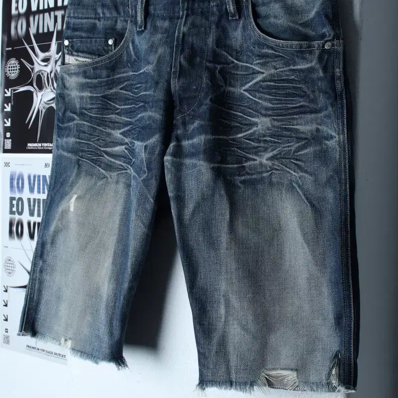 [BUNJANG] Diesel Washed Denim Shorts / (M-L) 디젤 반바지 팬츠 데님 청 워싱 이태리-2573