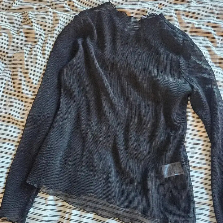 [BUNJANG] Sheer Pleated Blouse (Individual Pricing) / 3종 시스루 주름 블라우스 개별 가격