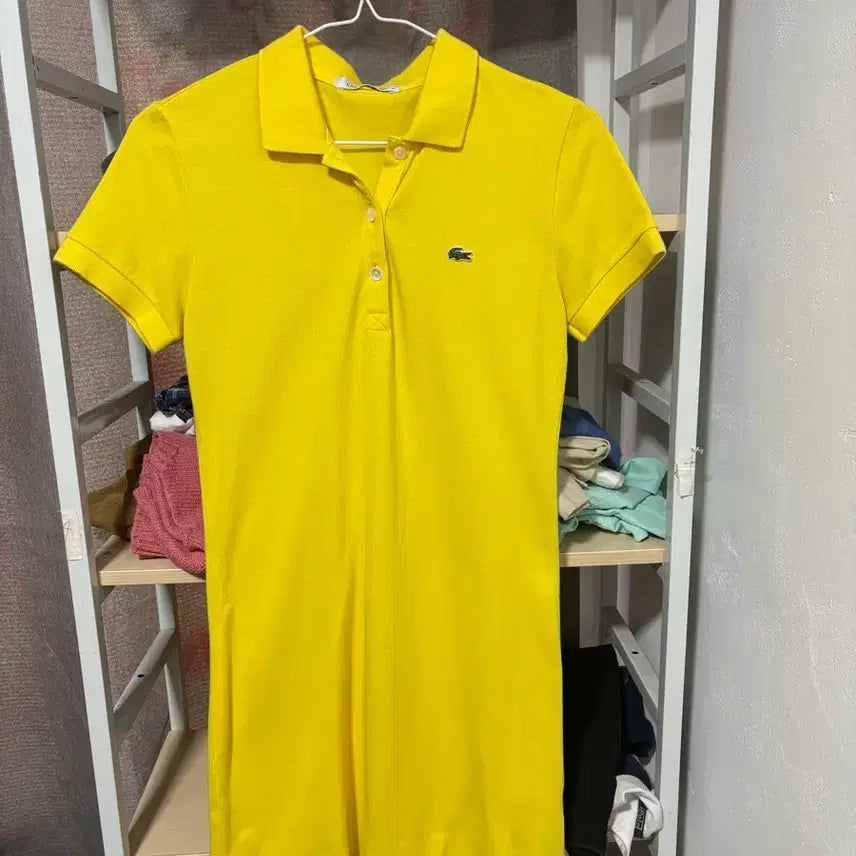 [BUNJANG] Lacoste Yellow Dress Size 38 / 라코스테 노란색 원피스