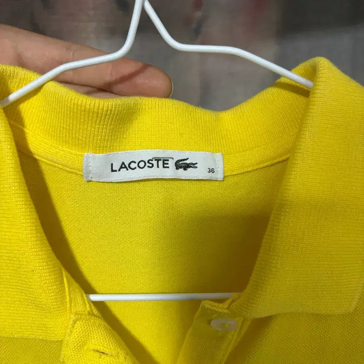 [BUNJANG] Lacoste Yellow Dress Size 38 / 라코스테 노란색 원피스