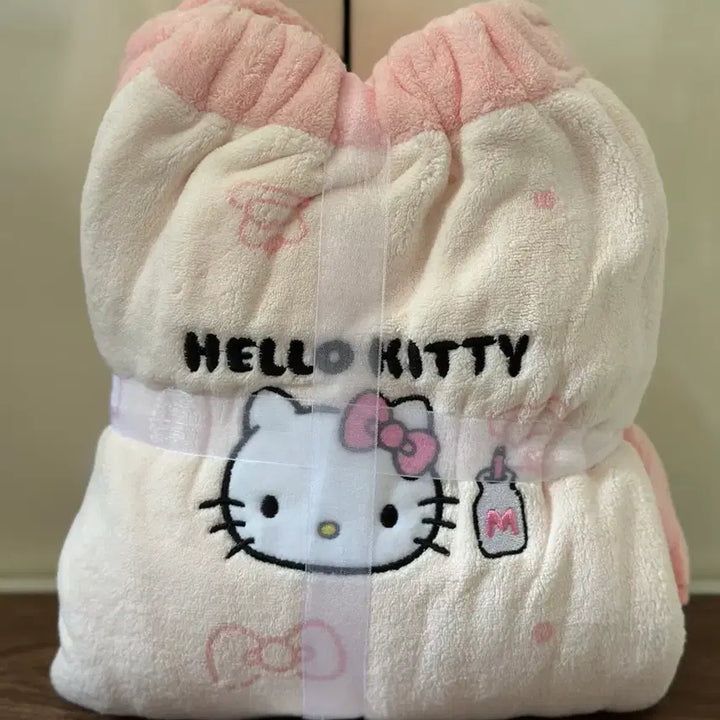 [BUNJANG] Sanrio Hello Kitty Shower Robe Pink / <당일발송> 헬로키티 샤워가운 핑크