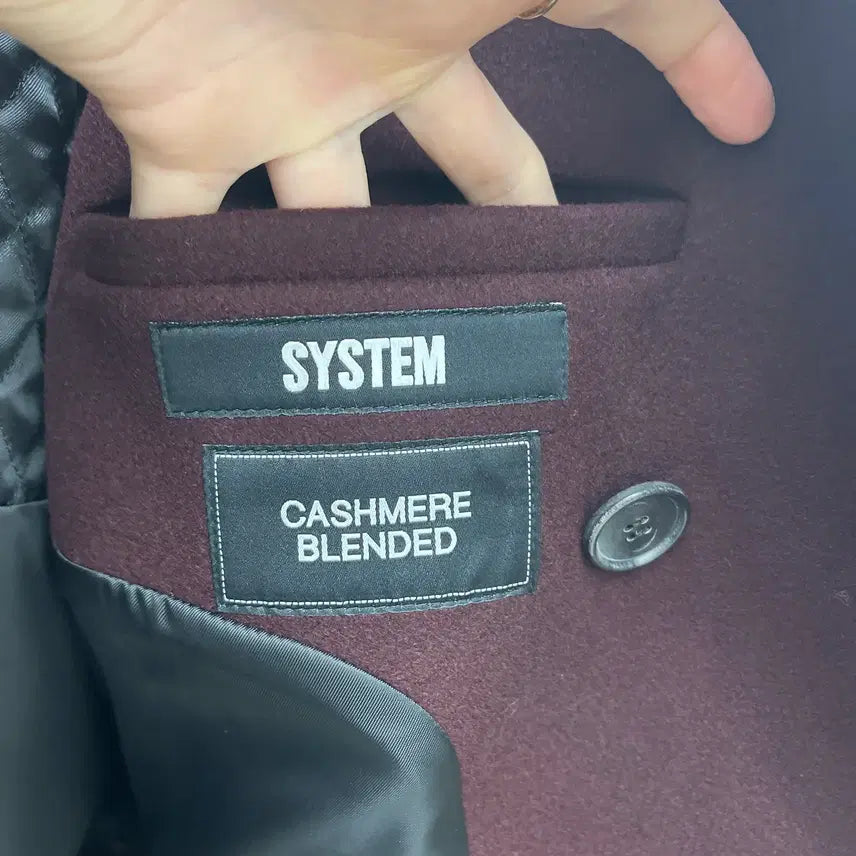 [BUNJANG] System Homme Wool Cashmere Double-Breasted Long Coat / 시스템옴므 울캐시 방모 더블코트
