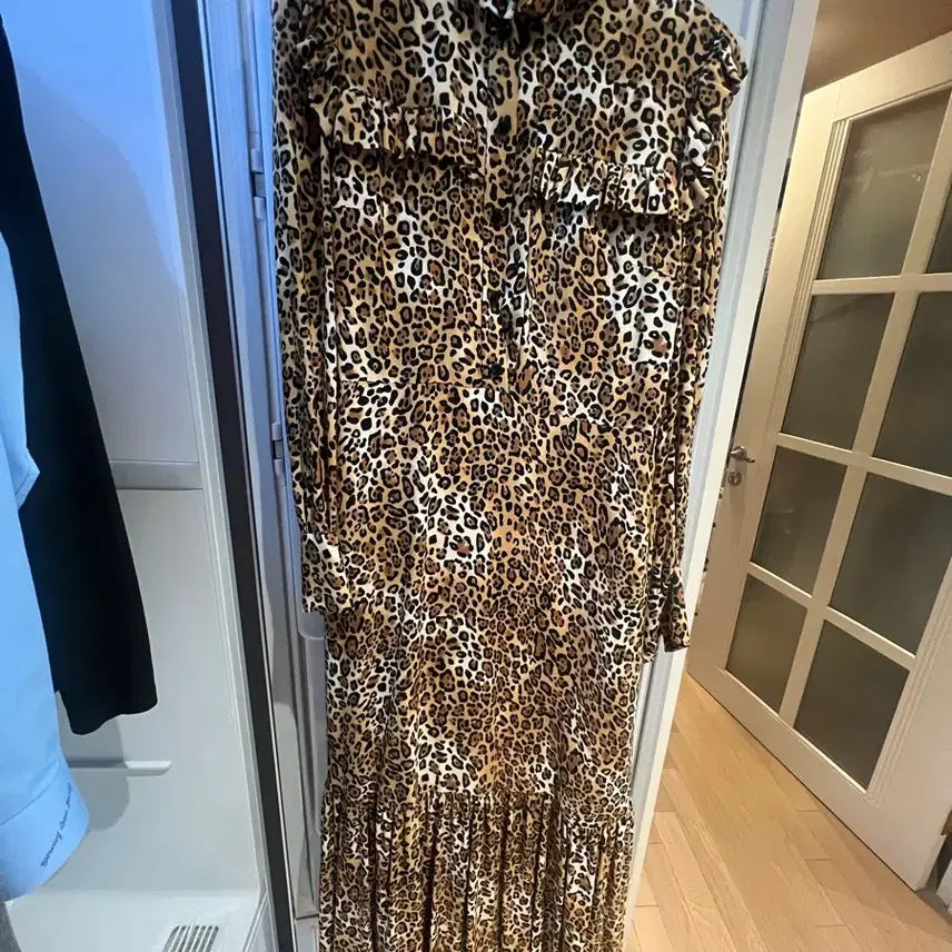 [BUNJANG] Saint Laurent Leopard Print Dress / 생로랑 레오파드 원피스