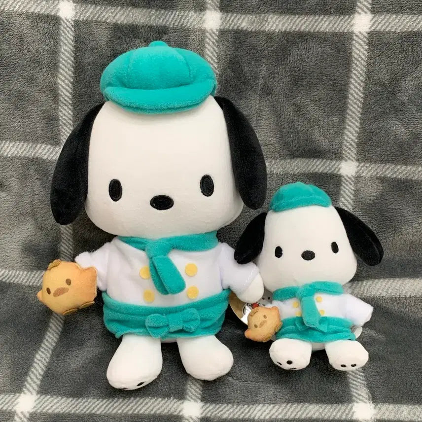 [BUNJANG] Sanrio Pochacco Baker Mascot Doll Bundle Set / 산리오 포차코 제빵사 인형 마스코트 일괄